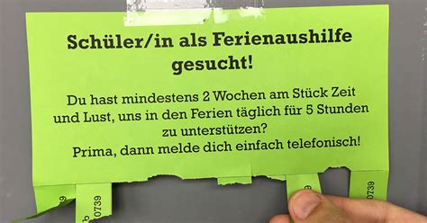 Bis zu 70 tage sozialversicherungsfrei. 17 Best Photos Ferienjob Ab Wann : Schulerjobs Die 11 ...