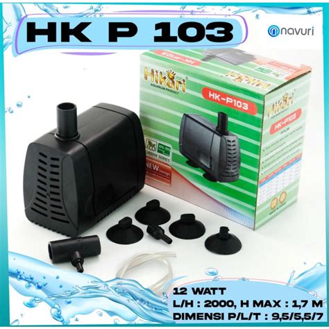 Jual Pompa Aquarium Celup Water Pump Hikari Hk P Low Watt Shopee
