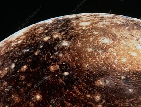 Voyager 1 Photo Of Callisto Jupiters Fourth Moon Stock Image R386