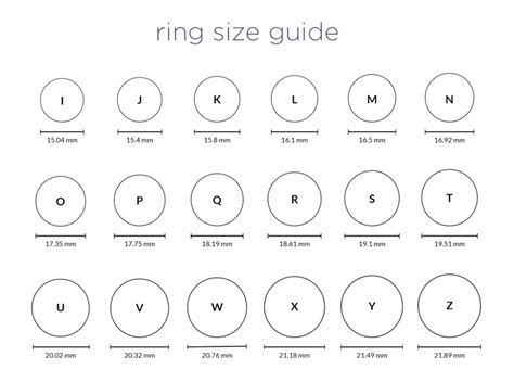 Ladies And Men Finger Ring Size Measurement Chart Printable