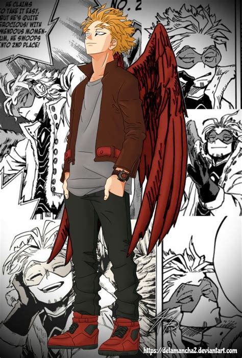 Hawks Quirkrigid Wings Anime Hero Manga