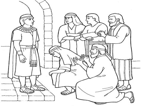 Joseph in jail coloring page. #brothers #coloring #fed #his #josephgivesnd #pages #2020 ...