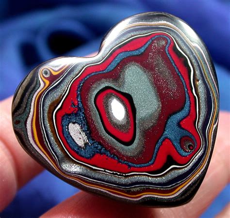 Solid Detroit Agate Fordite Cabochon Whimsical Heart 37 X Etsy