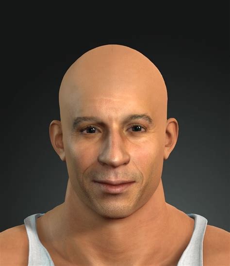3d Character Vin Diesel Ready For Animation 3d Model Animated Rigged