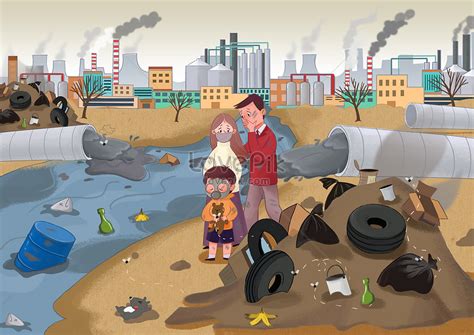 Gambar Pencemaran Udara Kartun