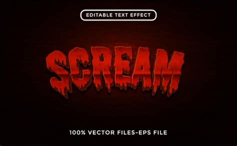 Premium Vector Horror Text Effect Premium Vector