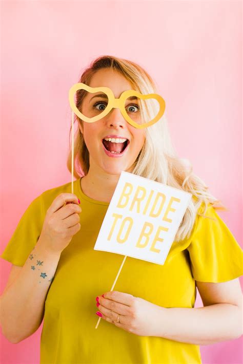 Printable Bridal Shower Photo Booth Props And Hen Party Bachelorette Modern Printables Bespoke