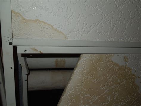 Water stains have a way of coming back again and again, even after the water has long since dried. 16 | water stains in suspened ceiling tiles in HVAC room ...
