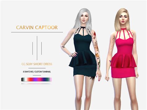 Cc Short Dress The Sims 4 Catalog