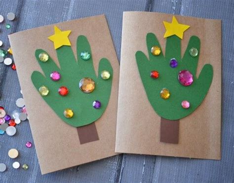 10 Easy Last Minute Christmas Cards For Toddlers To Make Handprint