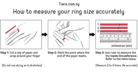 How to measure ring size with string, paper & ruler if you're shopping for someone else, the best way to find his or her ring size is to ask. Ring Size Chart : International Ring Size Guide on how to ...