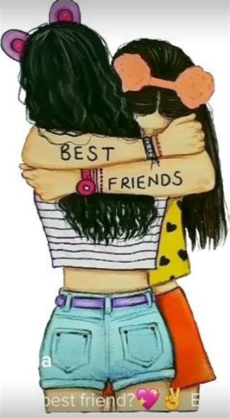 Pin By R F On Nour In 2020 Bff Drawings Drawings Of Friends Best
