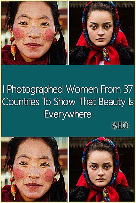 four different pictures of women with makeup on their faces and the words i photographed women
