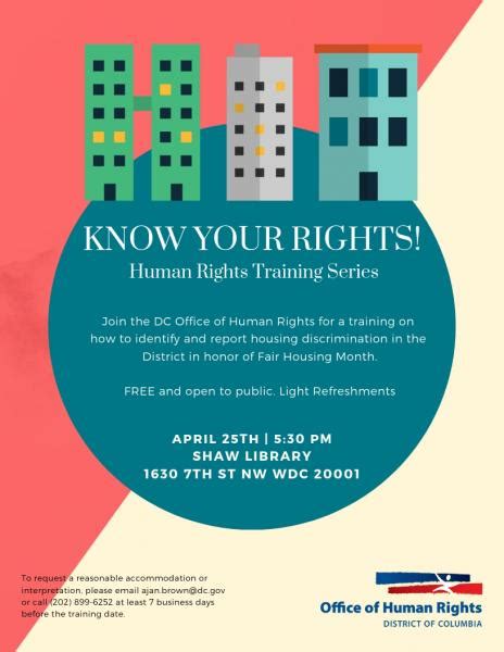Know Your Rights Series Housing Discrimination Ohr