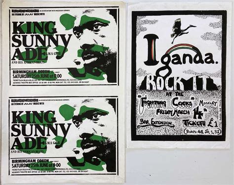 Lot 286 Reggae Concert Posters