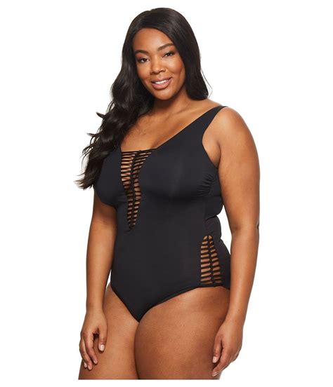 Becca By Rebecca Virtue Plus Size No Strings Attached One Piece Women S
