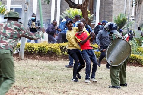 Kenyan Police Use Bullets And Tear Gas To Disperse Hundreds Of
