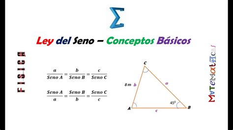 Ley De Senos Conceptos Básicos Youtube