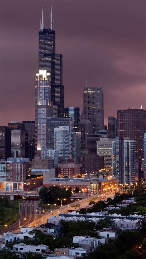 Chicago Skyline Iphone Wallpaper