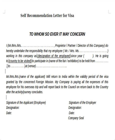 4 how to write no objection letter for visa application. Recommendation letter for visa application from employer
