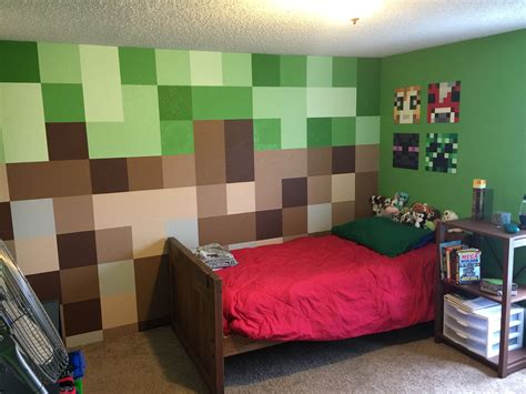 Minecraft Room Bedroom Decorating Tips Boys Bedroom Makeover