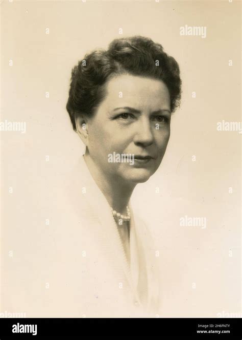 American Journalist And Columnist Doris Fleeson Usa 1950s Stock Photo