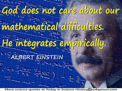Albert Einstein Context Of Quote That God Integrates Empirically