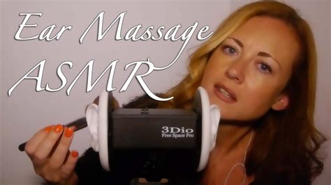 Binaural Asmr Ear Massage Ear Brushing Youtube