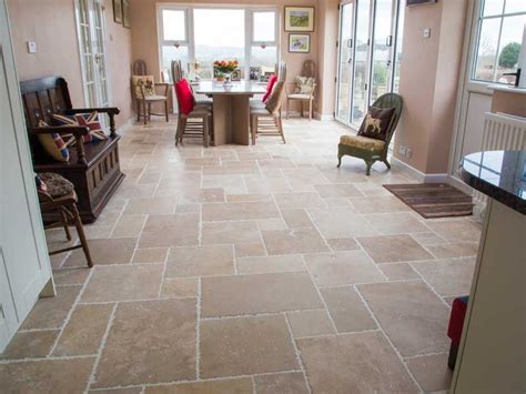 Classic Aegean Brushed Travertine Floor Tiles Travertine