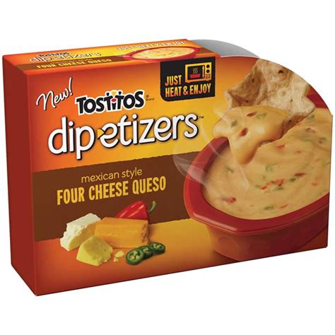 Product titlesimply tostitos organic blue corn tortilla chips, 8. Tostitos Dip-Etizers Mexican Style Four Cheese Queso Dip ...