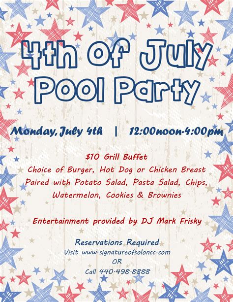 4th Of July Pool Party Signature Of Solon 2016 07 04