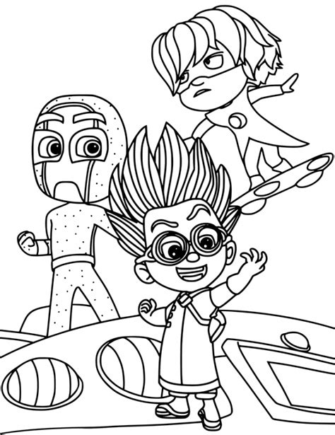 Printable geometric pages rocket teen titans go. PJ Masks Coloring Pages - Best Coloring Pages For Kids