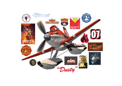 Dusty Planes Fire And Rescue Wall Decal Shop Fathead For Disney