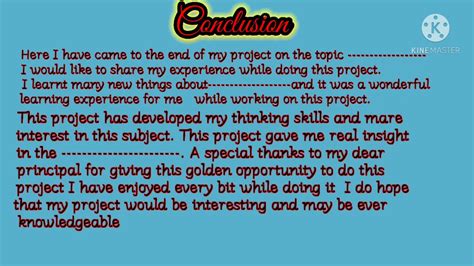 How To Write Conclusion Conclusion For Project File Project File