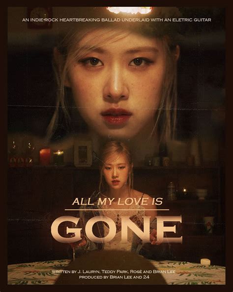 Ros Gone Poster De Pel Cula De Los A Algo As Concepto All My Love Is Gone