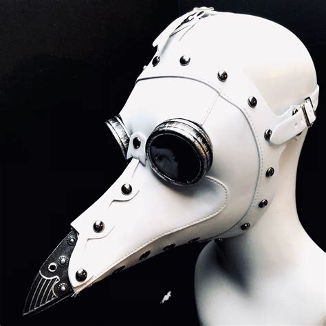 Plague Doctor Mask Rave Face Mask Led Bird Mask Steampunk Etsy