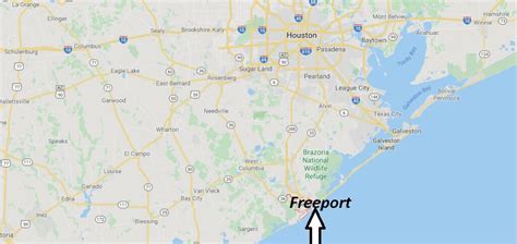 Where Is Freeport Texas What County Is Freeport Texas In Where Is Map