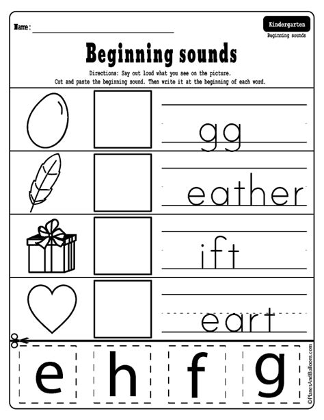 Free Kindergarten Worksheets Cut And Paste Kidsworksheetfun