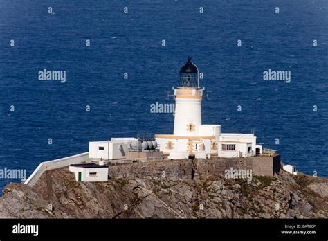 Muckle Flugga Lighthouse Off The Island Of Unst In Shetland Is The