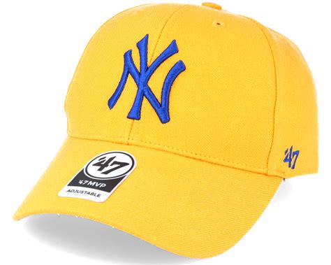 New York Yankees Mvp Yellow Adjustable 47 Brand Caps