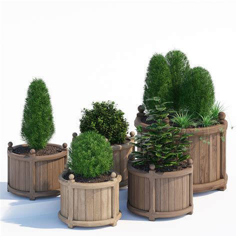 These stylish pots in 'pewter effect' colour feature a traditional lead look design and have been produced using premium. 3D model Round versailles planter | CGTrader