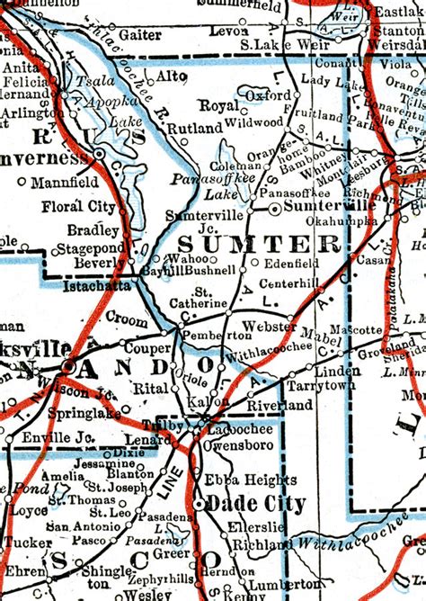 29 Sumter County Florida Map Maps Database Source