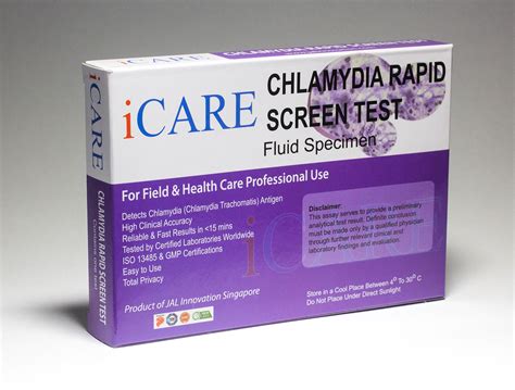 Icare Rapid Chlamydia Test Kit Fast Results With High Accuracy