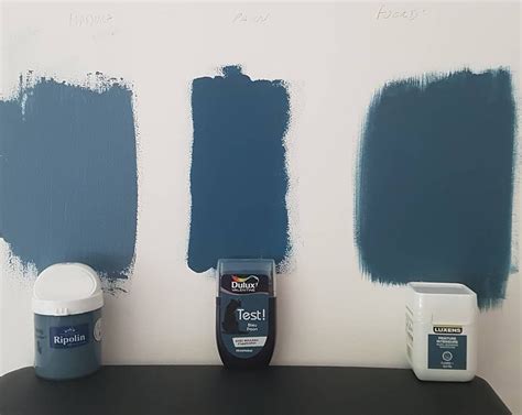 Mon plafond était bien nickel je métais bien appliqué poncé etclenduit était. bleu madura ripolin, bleu paon dulux et bleu fjord luxens ...