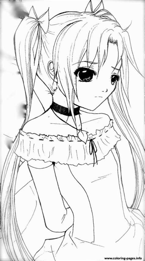 Get This Beautiful Anime Girl Coloring Pages To Print Sr40