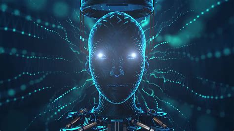 Artificial Intelligence Robot Head Stock Motion Graphics Motion Array