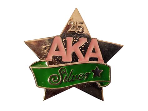 Aka Silver Star Pin