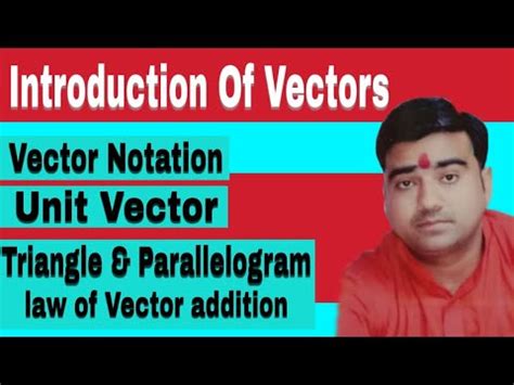Introduction of Vector Quantities - YouTube