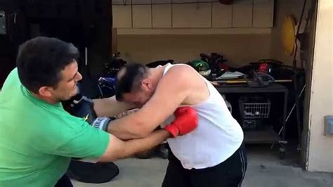 Two Fat Guys Fighting With Boxing Gloves In Slo Motion Youtube