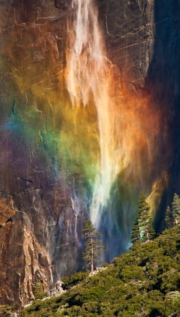 Rainbow Falls Nature Waterfall Beautiful Nature